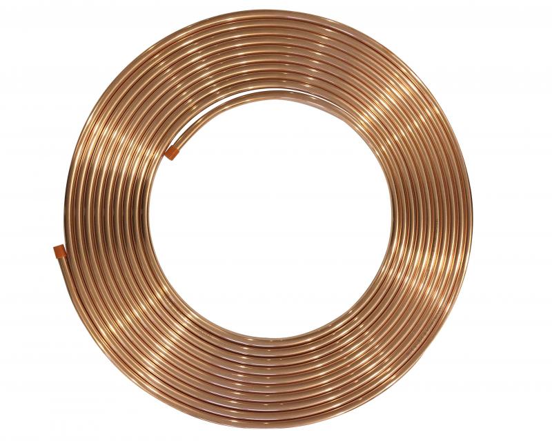 Caño de cobre 1/2" x metro lineal