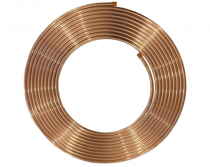 Caño de cobre 1/2" x metro lineal