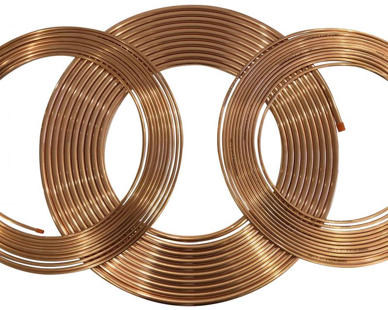 Caño de cobre 1/2" x metro lineal