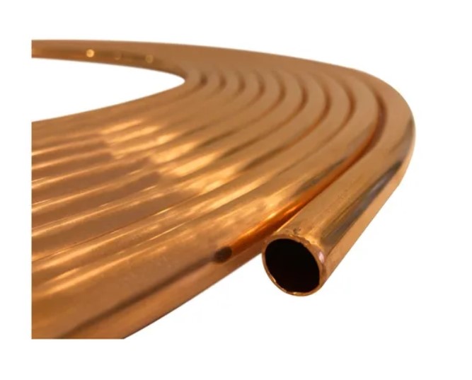 Caño de cobre 3/8" x metro lineal