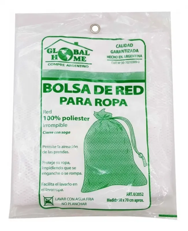Bolsa de red para lavarropas 50 x 70 cm