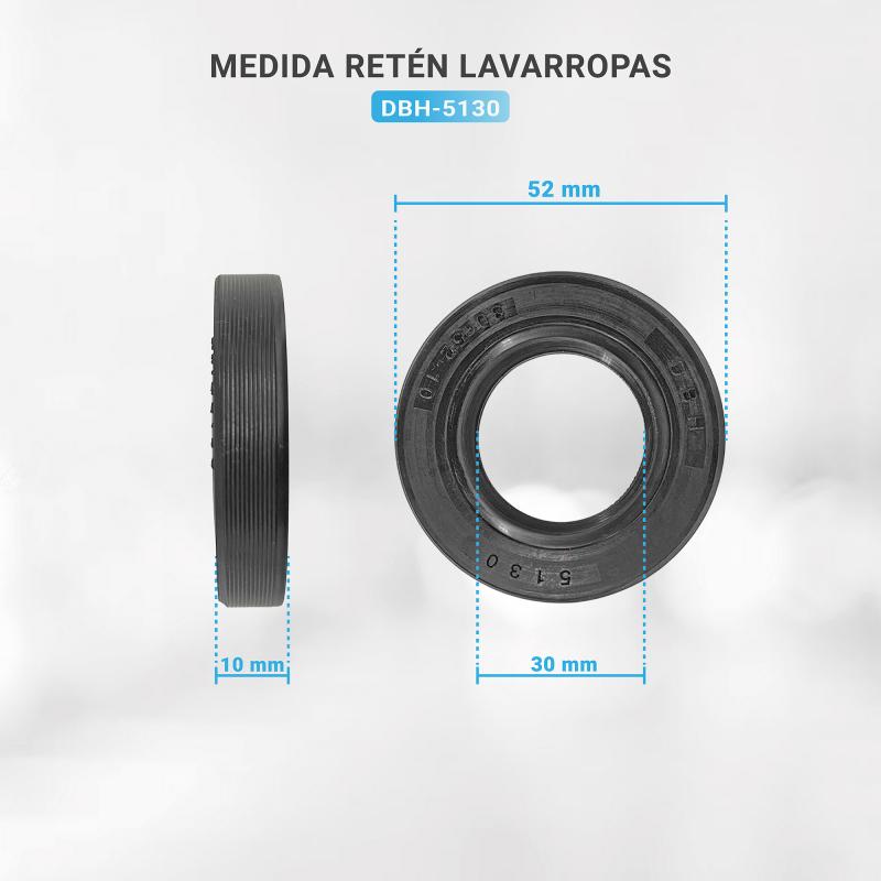 Kit de soporte, tornillos, retén y rulemanes para lavarropas Whirlpool y Drean