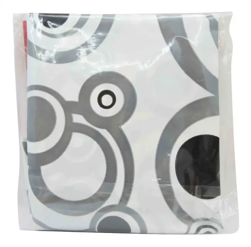 Funda estampada negra y gris para lavarropas de carga superior 40 x 60 x 83 cm