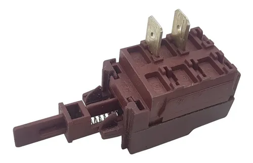 Interruptor de encendido de dos contactos para lavarropas Longvie, Whirlpool y Drean