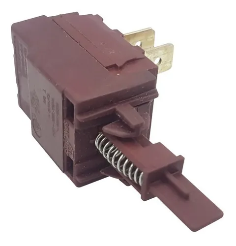 Interruptor de encendido de dos contactos para lavarropas Longvie, Whirlpool y Drean