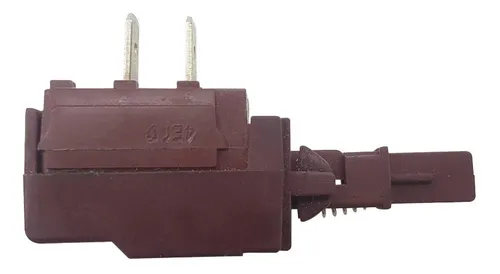Interruptor de encendido de dos contactos para lavarropas Longvie, Whirlpool y Drean