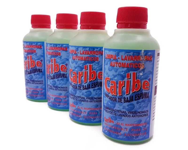 Detergente limpiador para lavarropas Caribe 250 ml