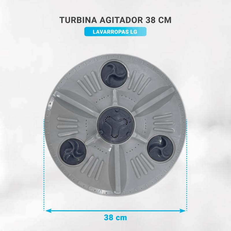 Agitador Turbina Para Lavarropas LG T9000 T9010 T9015 38 Cm