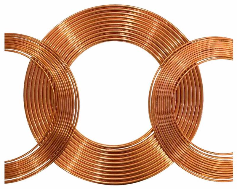 Caño de cobre 5/8" x metro lineal