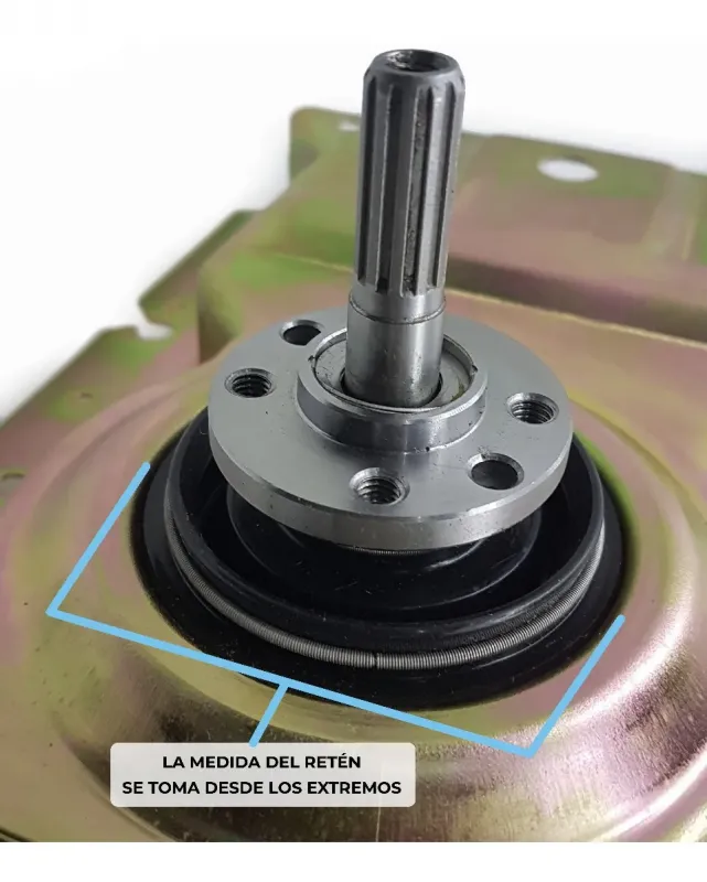 Caja de transmisión medio chapón para lavarropas Philco, Electrolux y Kenia
