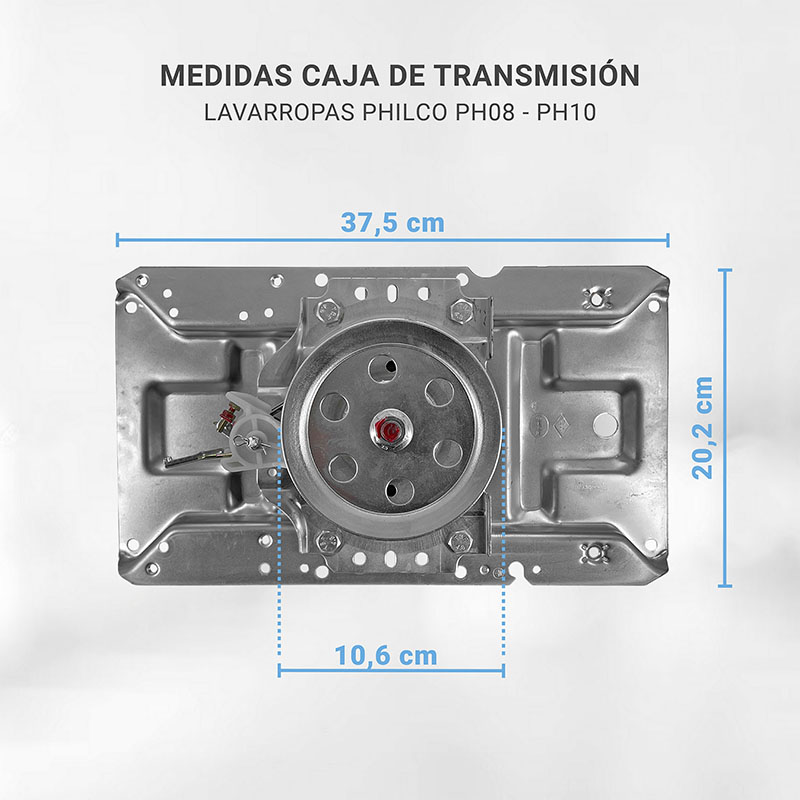 Caja Mecanismo Lavarropas Philco Ph10 - Ph08 Original Reten 70mm