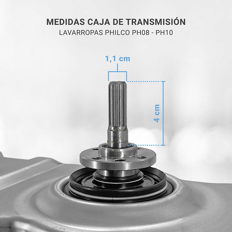 Caja Mecanismo Lavarropas Philco Ph10 - Ph08 Original Reten 70mm