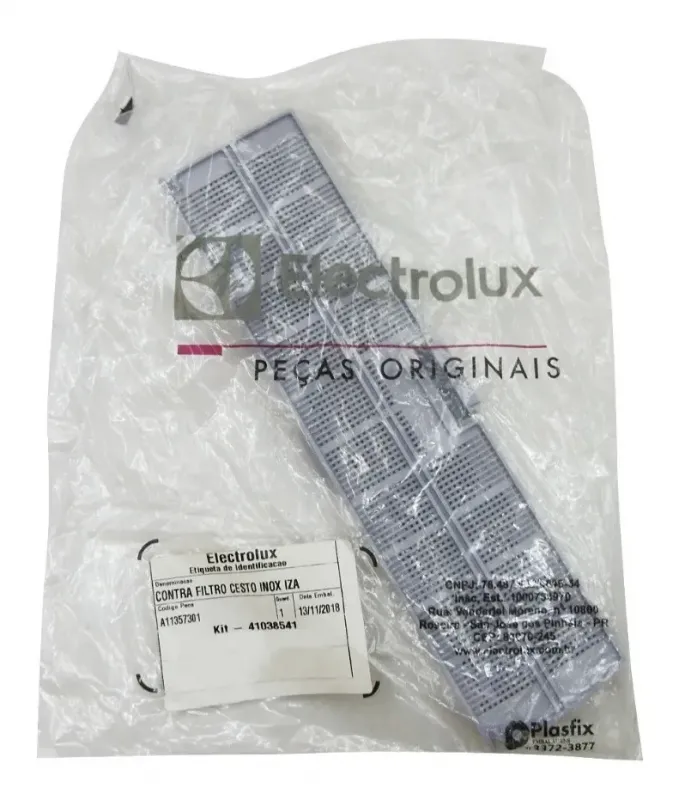 Soporte de filtro de pelusas original de lavarropas Electrolux LI85Y