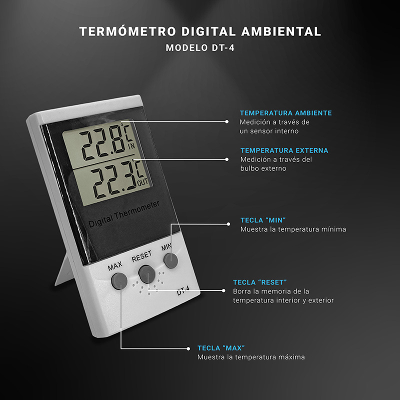 Termómetro digital para refrigeración DT-4