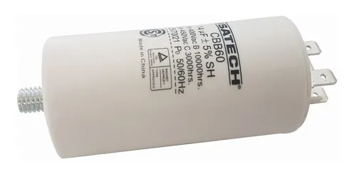 Capacitor de marcha con tornillo 14 MF Isatech para lavarropas