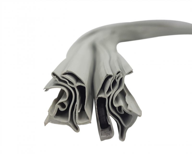 Juego de burletes en L gris 75x140 cm