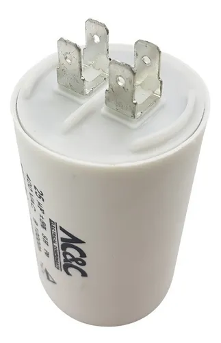 Capacitor de marcha 25 MF AC&C para lavarropas