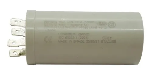 Capacitor de marcha 16 MF para lavarropas
