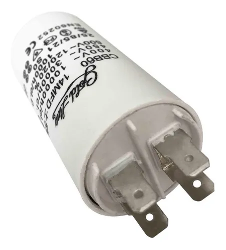 Capacitor de marcha 14 MF para lavarropas