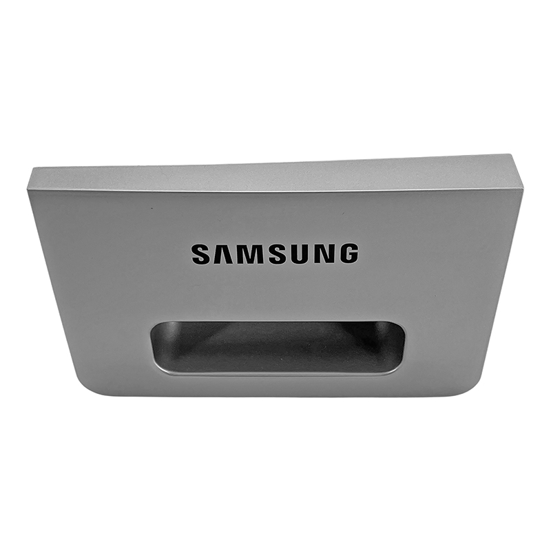 Frente gris de jabonera original de lavarropas Samsung 1904