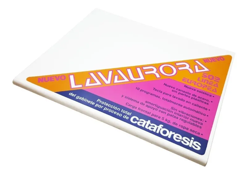 Tapa superior lavarropas Aurora 5502 5508 5516
