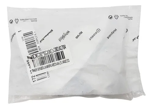 Manija tirador de puerta lavarropas Ariston AV41 AV51 AML80 AML101
