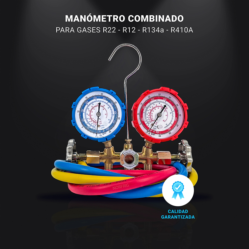 Manifold combinado R134 R410 R404 R22 R12