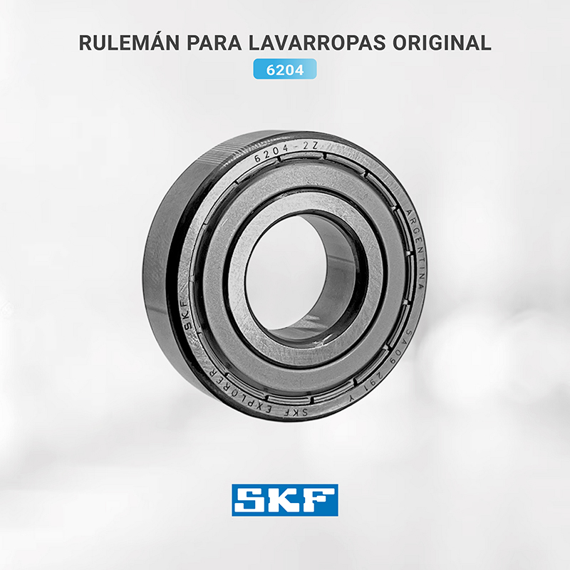 Rulemán para lavarropas SKF 6204 Blindado