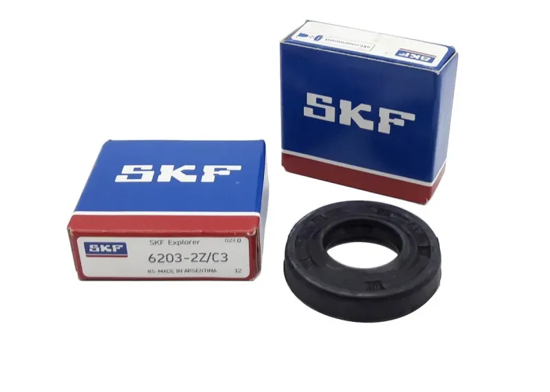 Kit rulemanes para lavarropas Drean, Aurora, Whirlpool, Bosch 6203 6203 SKF