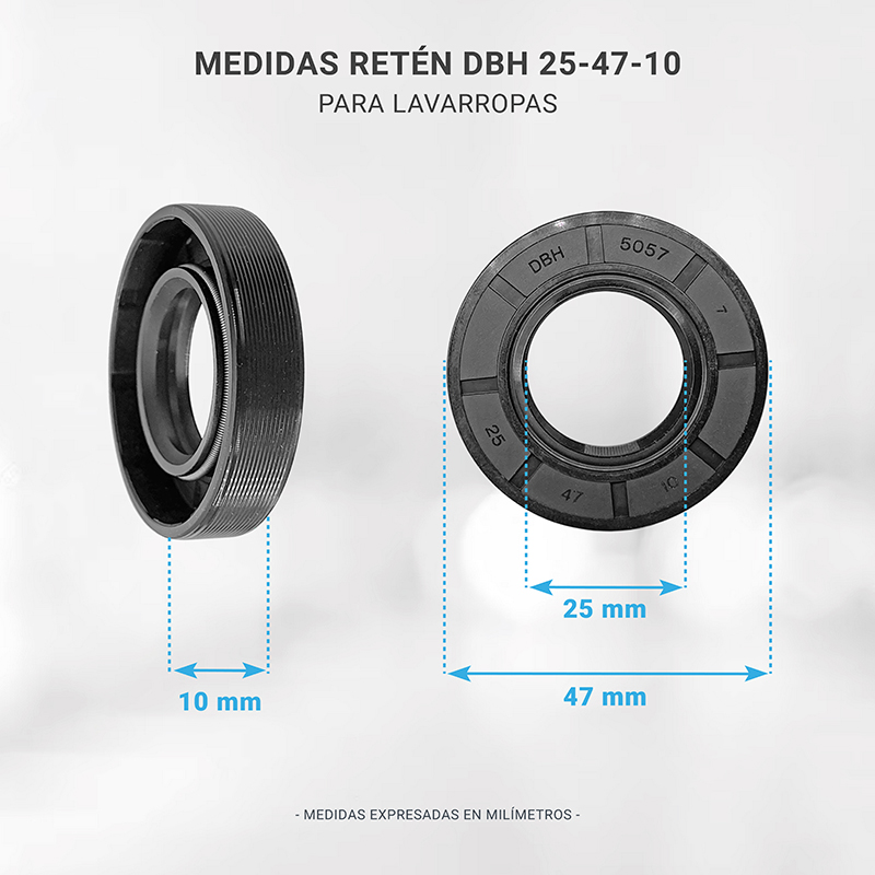 Kit rulemanes lavarropas Drean Blue, Whirlpool, Aurora, Eslabón de lujo 6203 6204 SKF