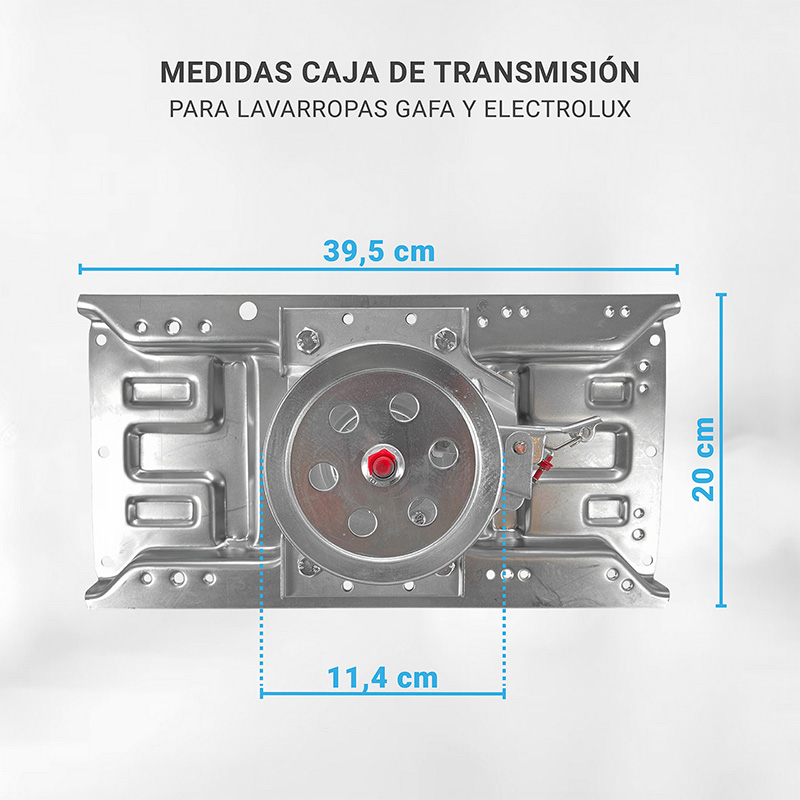 Caja de transmisión para lavarropas Gafa