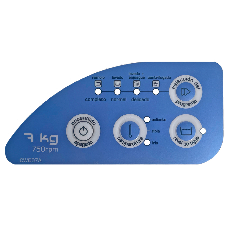 Membrana Panel Decorativo Lavarropas Eslabon De Lujo Cwd07a