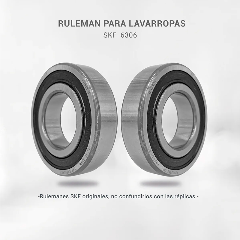 Rulemán para lavarropas SKF 6306