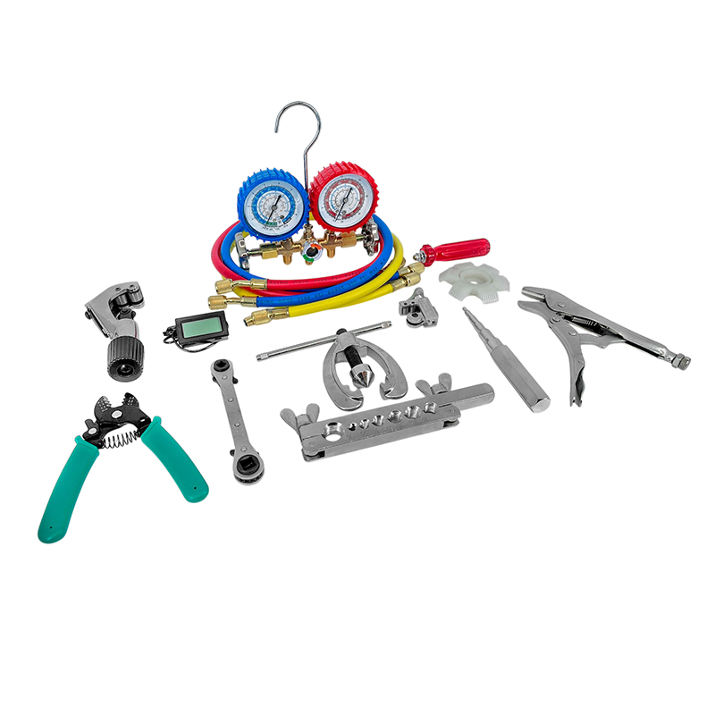 Kit Herramientas Refrigeración N°10 Manifold R22 R12 R134