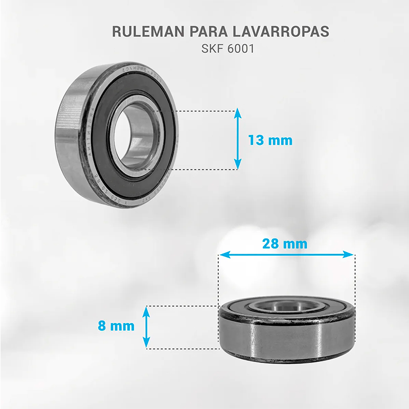 Ruleman Rodamiento Skf 6001 Lavarropas
