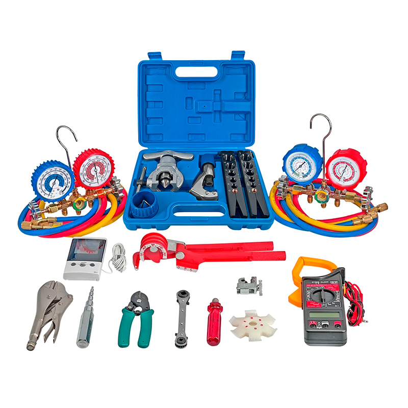Kit de herramientas N°4 Refrigeración aire acondicionado Manifold