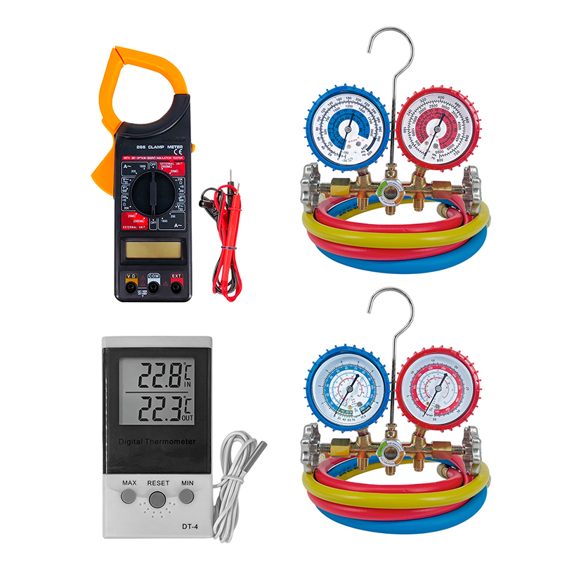 Kit de herramientas N°4 Refrigeración aire acondicionado Manifold