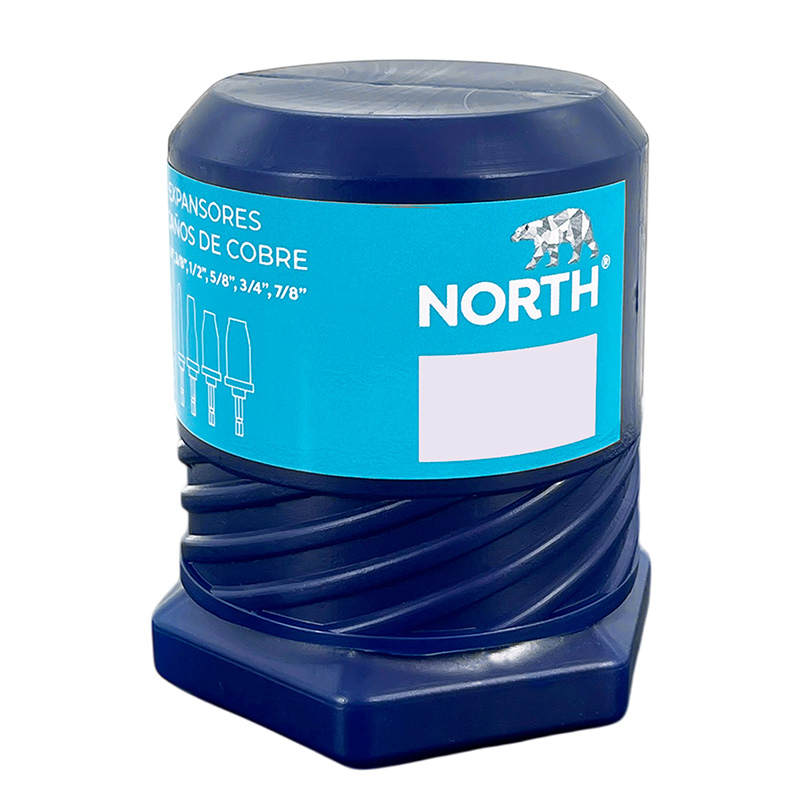 Kit de expansores caño de cobre North tipo spin taladro X 6 unidades