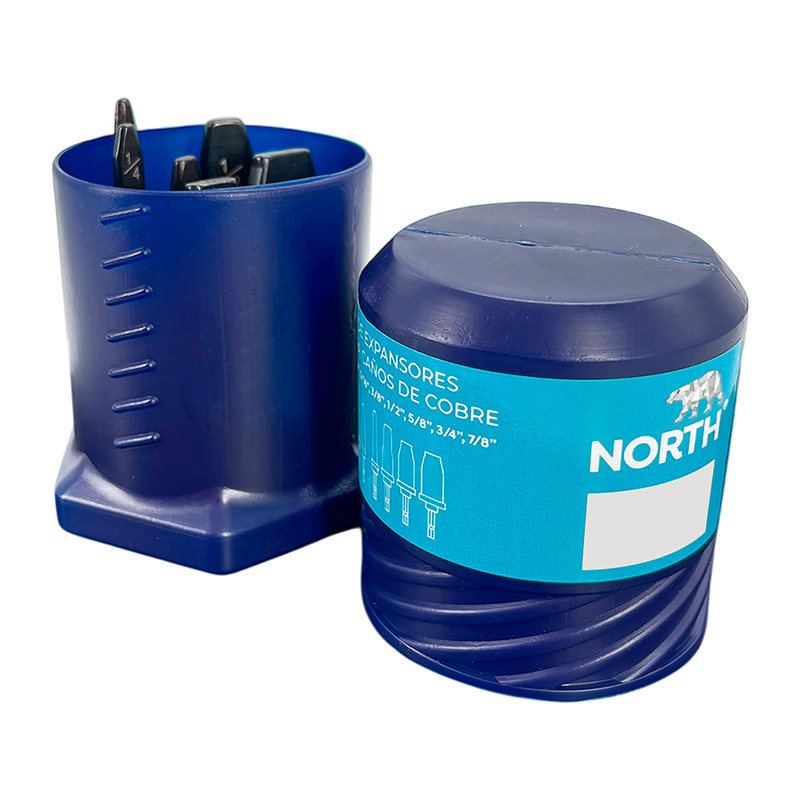 Kit de expansores caño de cobre North tipo spin taladro X 6 unidades
