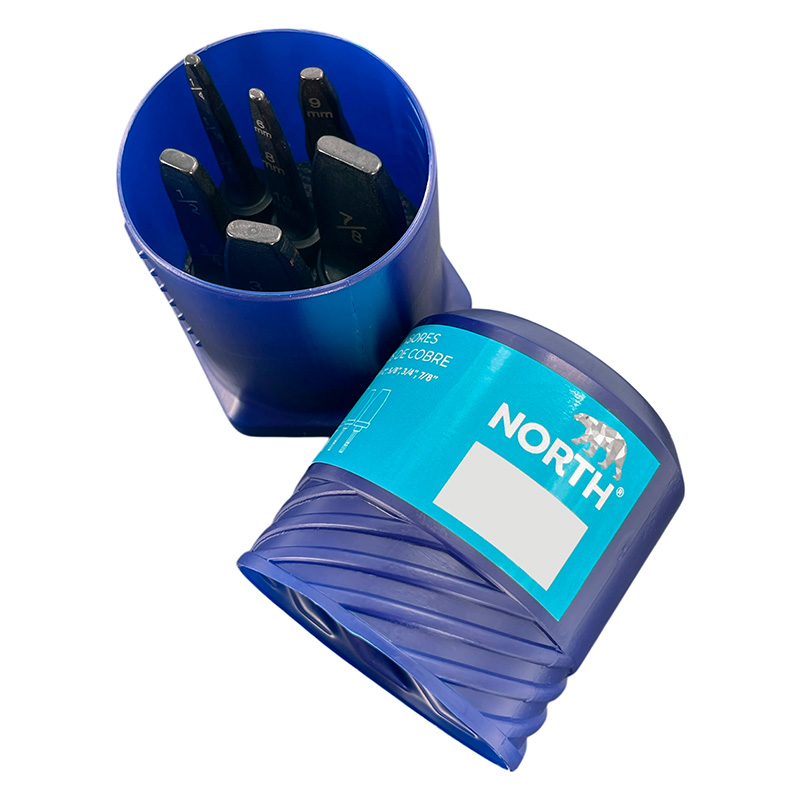 Kit de expansores caño de cobre North tipo spin taladro X 6 unidades