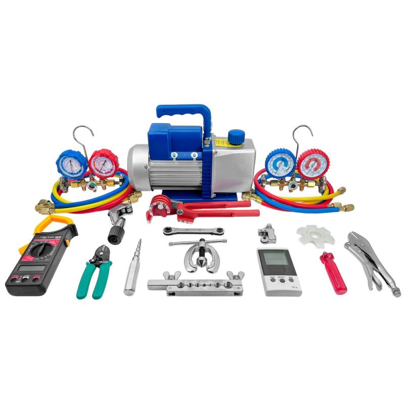 Kit Herramientas Refrigeracion N°1 + Bomba Vacio 60l Dosivac