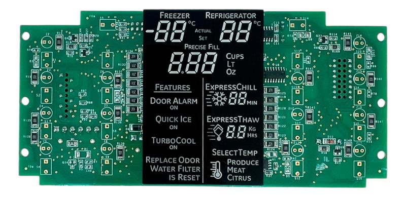 Plaqueta Display Heladera General Electric Pkps5mfgadss