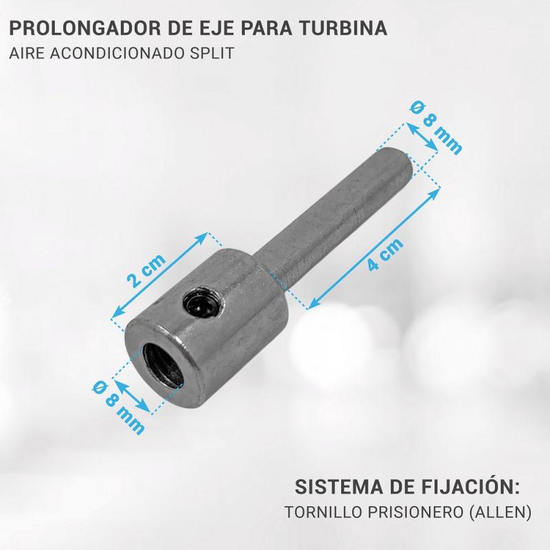 Prolongador De Eje Para Turbina De Aire Acondicionado Split