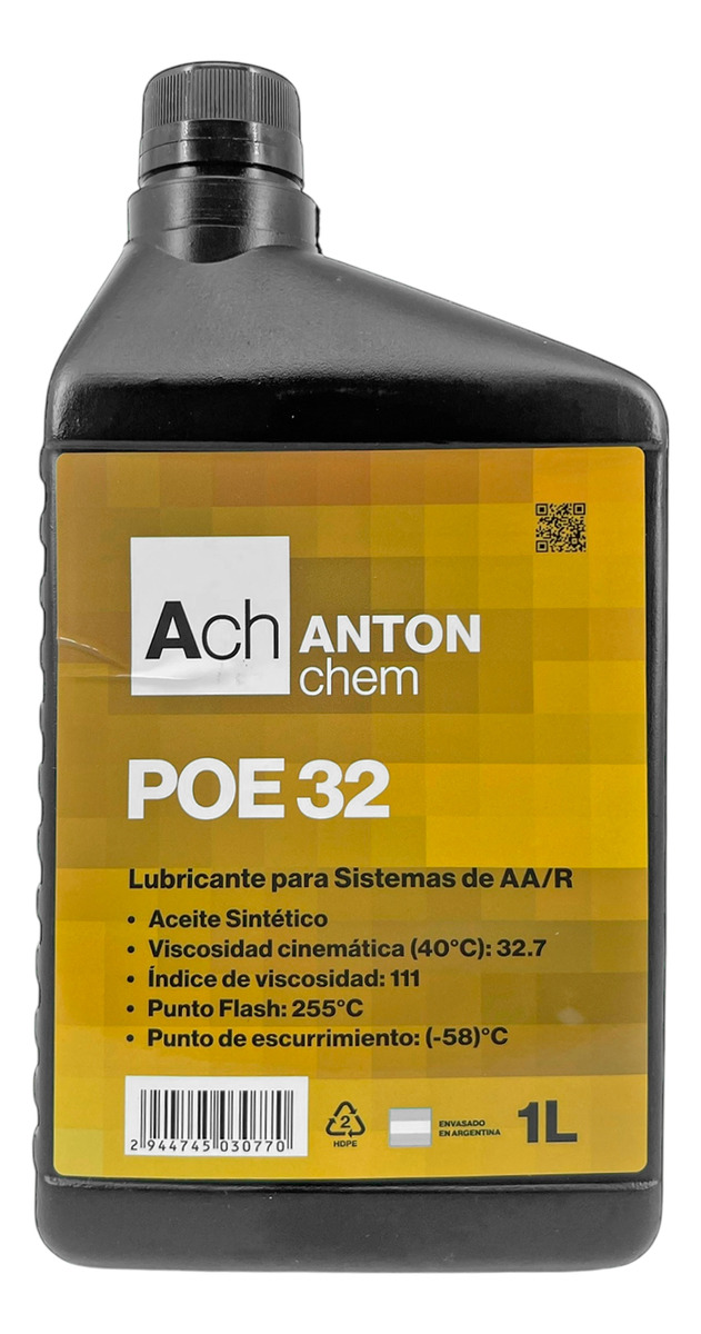 Aceite Lubricante Refrigeracion Poe 32 Anton