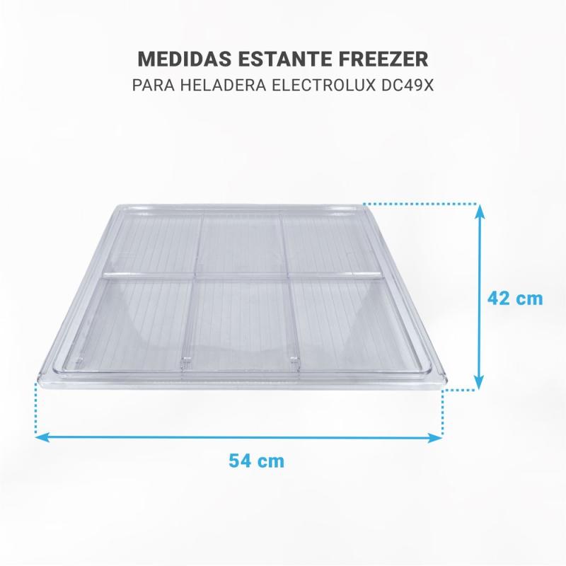 Estante Acrilico Freezer Heladera Electrolux Dc49x Dc46