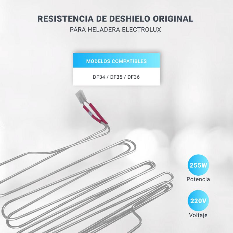 Resistencia Heladera Electrolux Df34 Df35 Df36