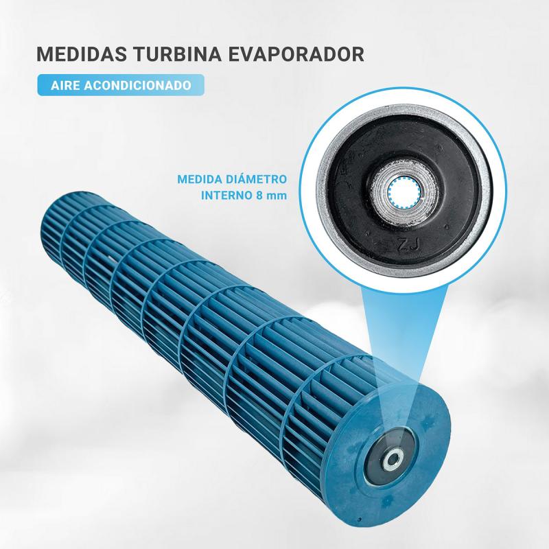 Turbina Evaporador Aire Split 55cm X 9.4cm Diametro