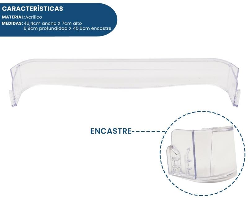 Anaquel Angosto Bajo Heladera Patrick Hpk350m00bb