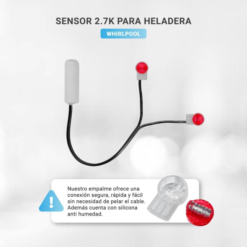 Sensores Térmicos 2.7k + Termofusible Heladera Whirlpool Marca North Wrm48