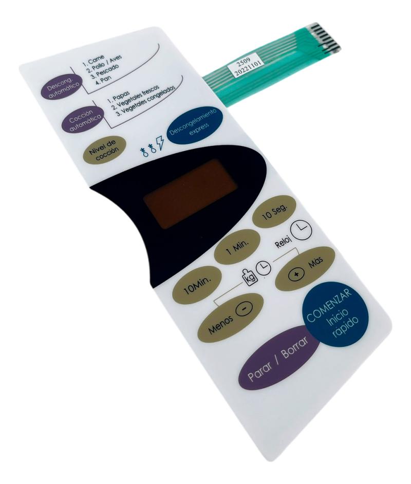 Frente Membrana Panel Teclado Microondas Md17 Bgh 16260 Original